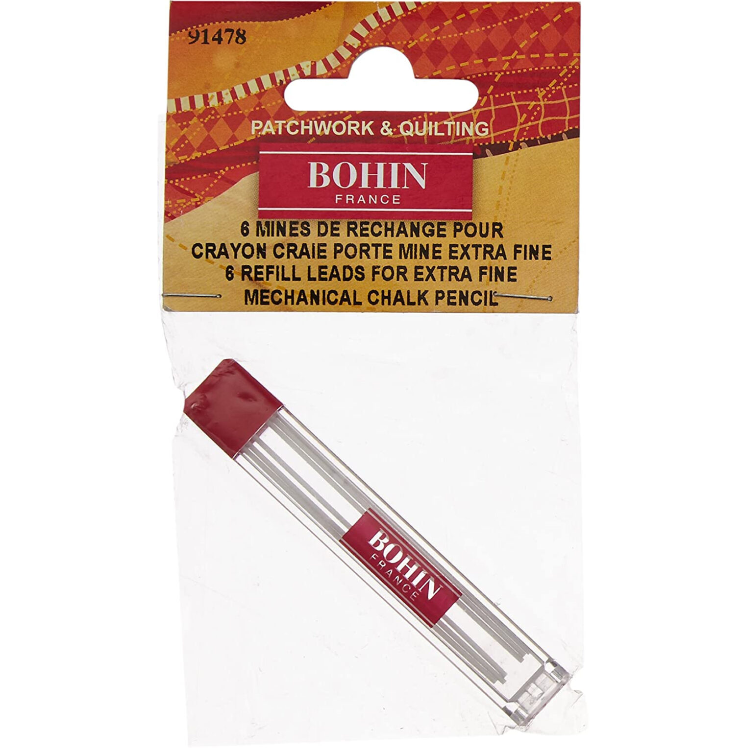 Bohin Mechanical Chalk Pencil - Extra Fine - White 91473