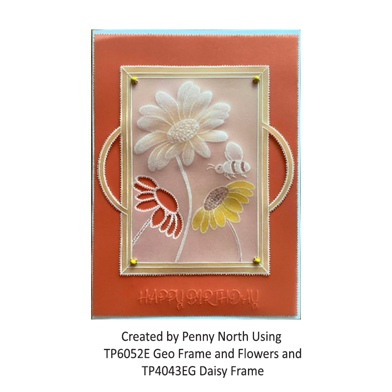 TP6054E Geo Frame and Flowers PN 2